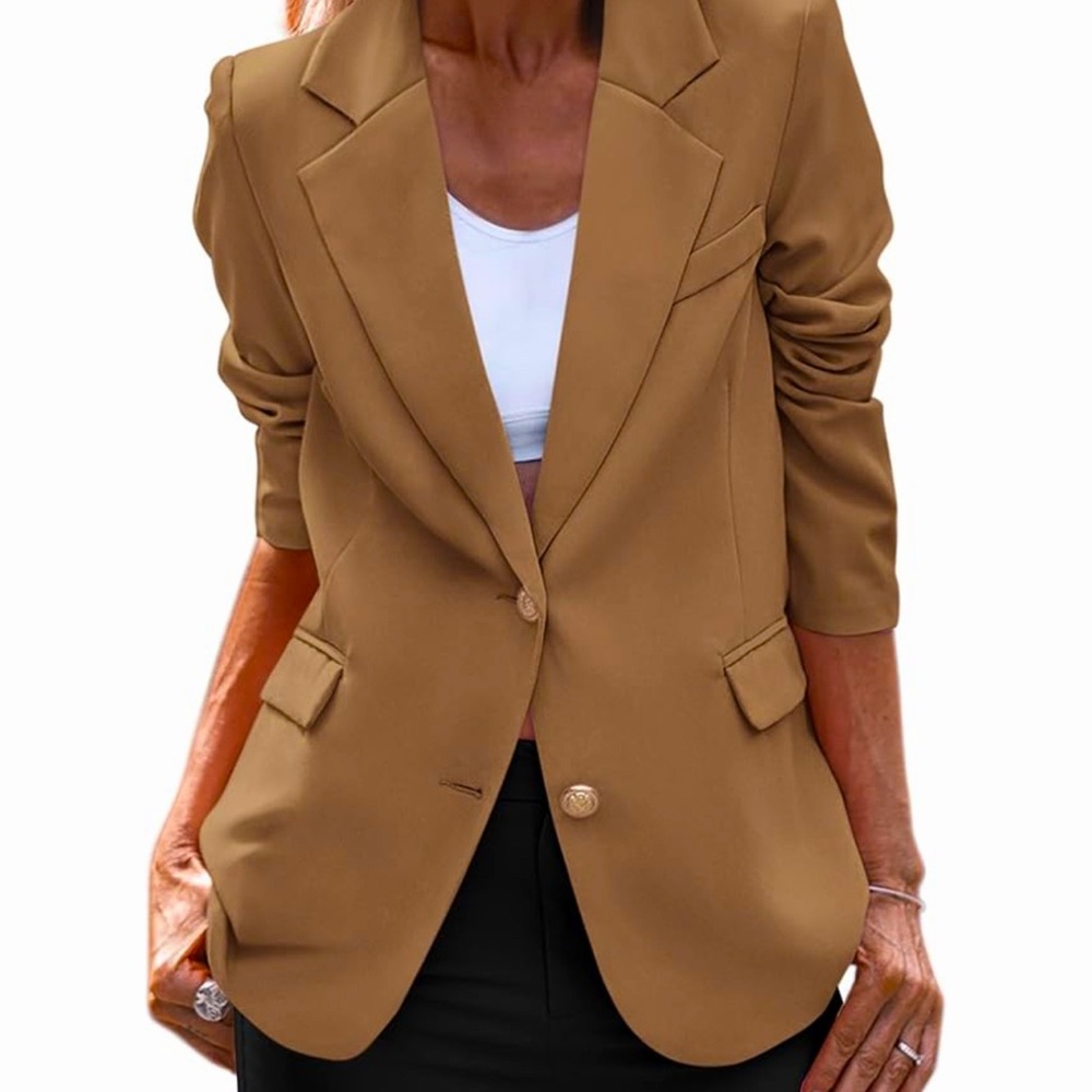 Tan Blazer | Business Casual Blazers Trendy Work Office Blazer Jackets Outerwear